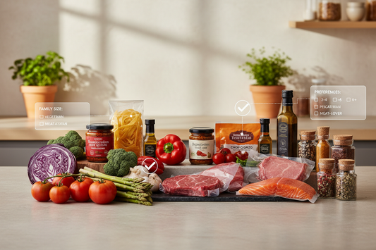 食品セットを「調整できるセット」にして納得感で選ばせる